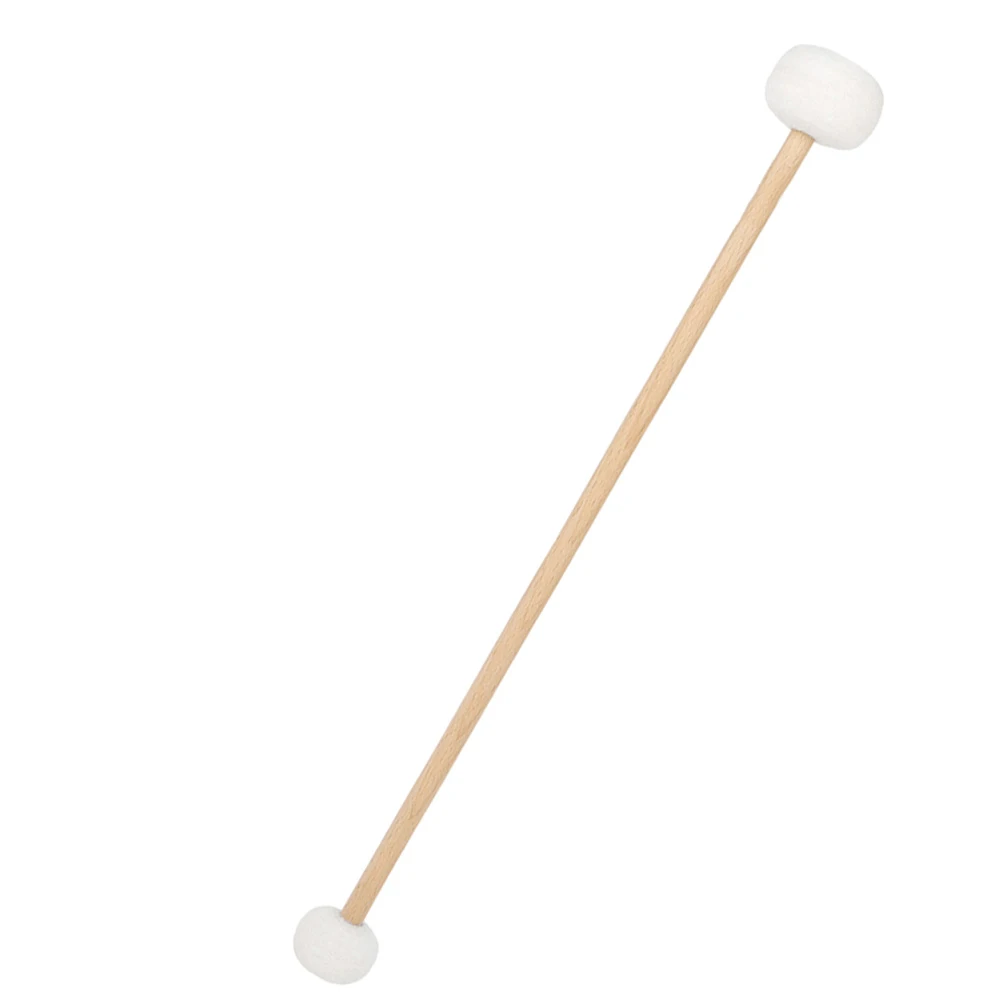 

Drum Accessories Marimba Hammer Percussion Drumsticks Dual Purpose Felt White Xylophone Mallets