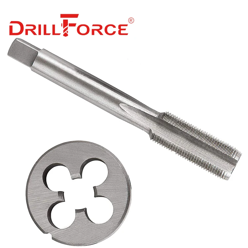 

Drillforce 2PCS Metric Tap Die Set HSS Right Hand Machine Thread Screw Tap Die M3/M4/M5/M6/M7/M8/M10/M12/M14/M16/M18/M20/M22/M24