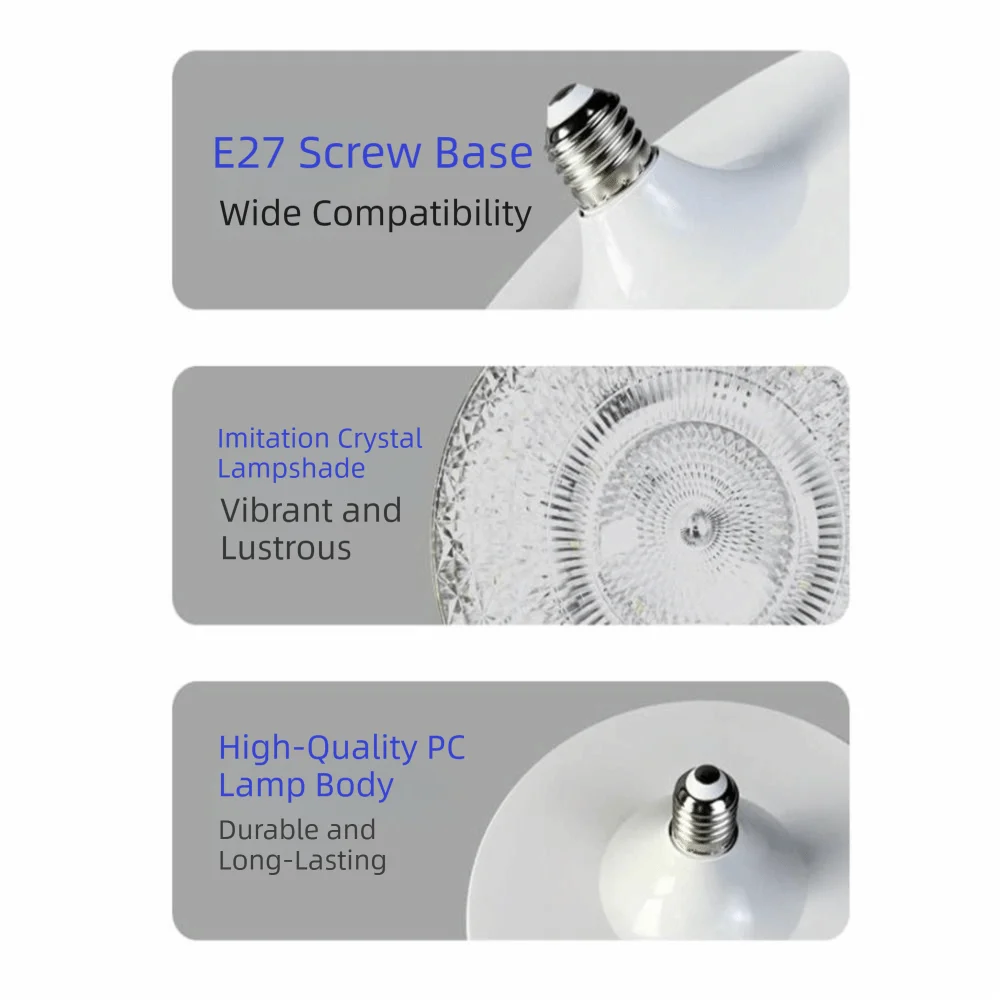 Durable Eye-Protecting LED Chandelier Bulbs Energy-Saving Super Bright E27 LED Light LED Crystal Lamp Home Living Room