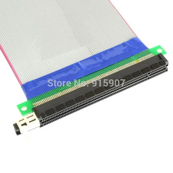 Chenyang 20cm PCI-E Express 16X to 16x Male to Female Riser Extender Card Ribbon Cable