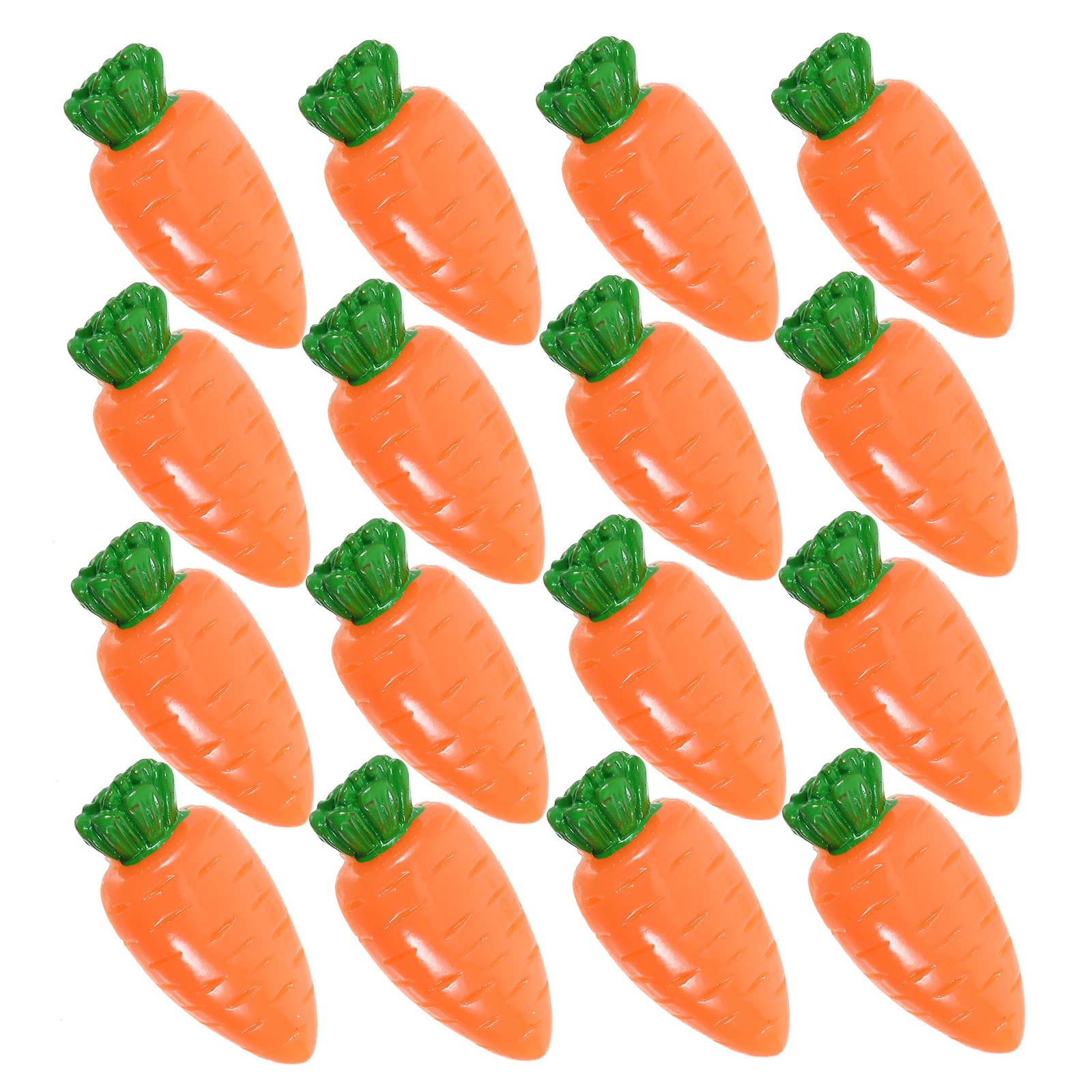 

Carrot Charms Simulated Accessories Rabbit Food Easter Craft Embellishments Resin