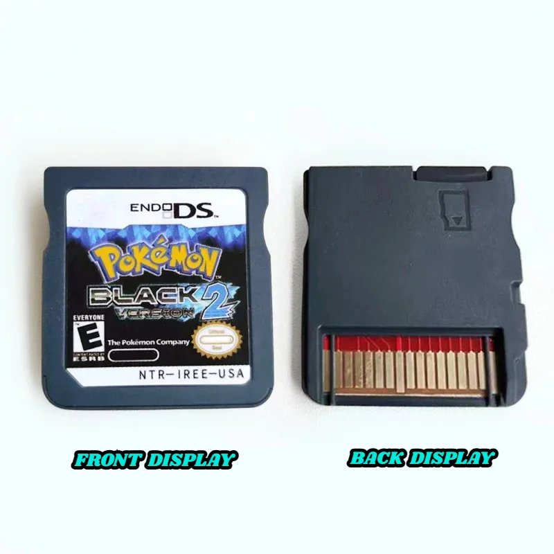 USA Pokemon Zwart en Wit 1 2 Gecombineerde Kaart Gecombineerde Kaart Met Doos Cassette DS Pokemon Game Card voor ds nds 3ds Geen instructie