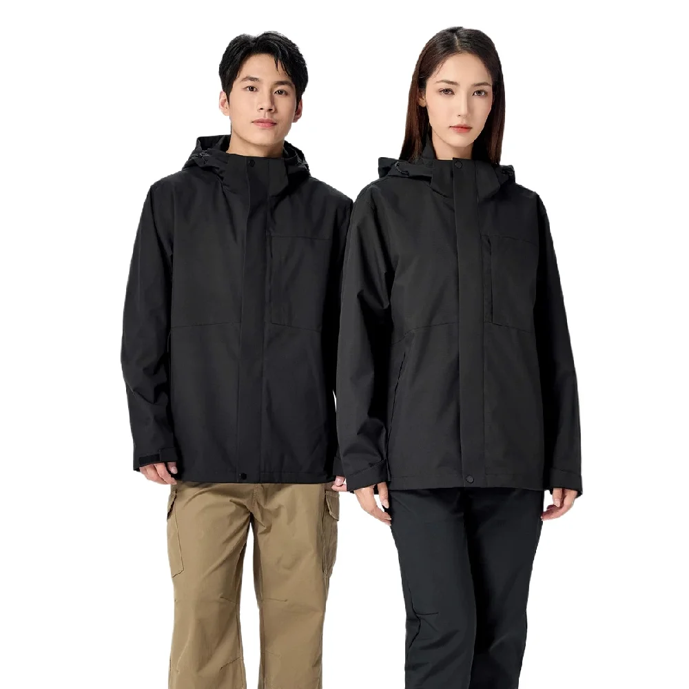 Three-in-one Cotton With Thinsulate Lining, High-quality Outdoor Windproof And Waterproof Two-piece For Men And