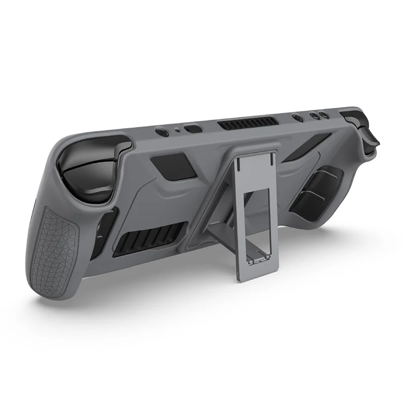 B24B For Steam Deck Protective Case-Anti-Fall,Anti-Slip,Soft Silicone Cover+Folding Stand Game Console Accessories