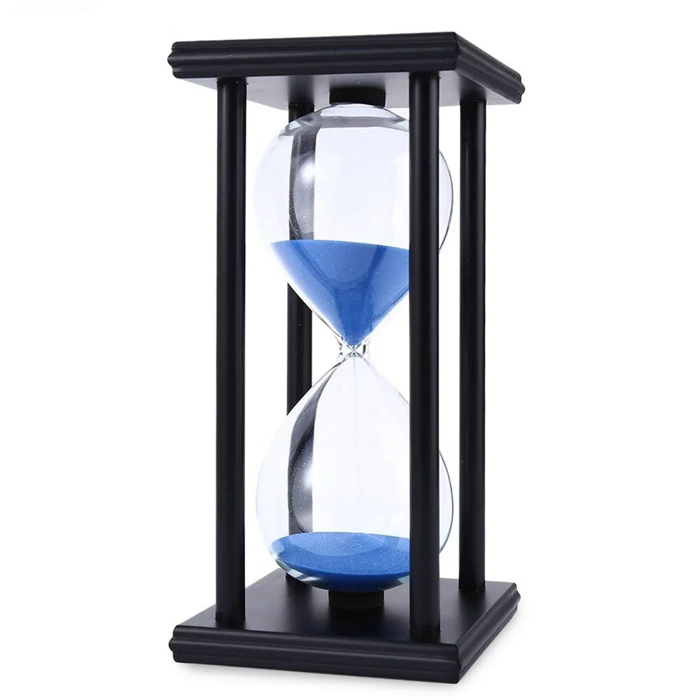 30/60 Minutes Hourglass Kitchen School Modern Wooden Sandglass Home Decoration Gift