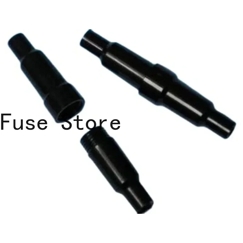10PCS 5*20MM Fuse Tube Shell Black  Holder  Box With 2 Terminal Lead Sleeve Shells.