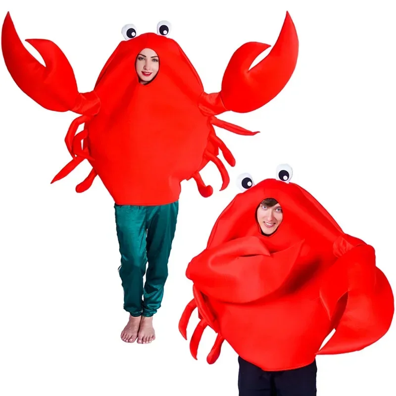 Cosxie Boston Unisex Adult Crab Lobster Costumes Men Women Sponge Suit Purim Halloween Party Fancy Dress Cosplay