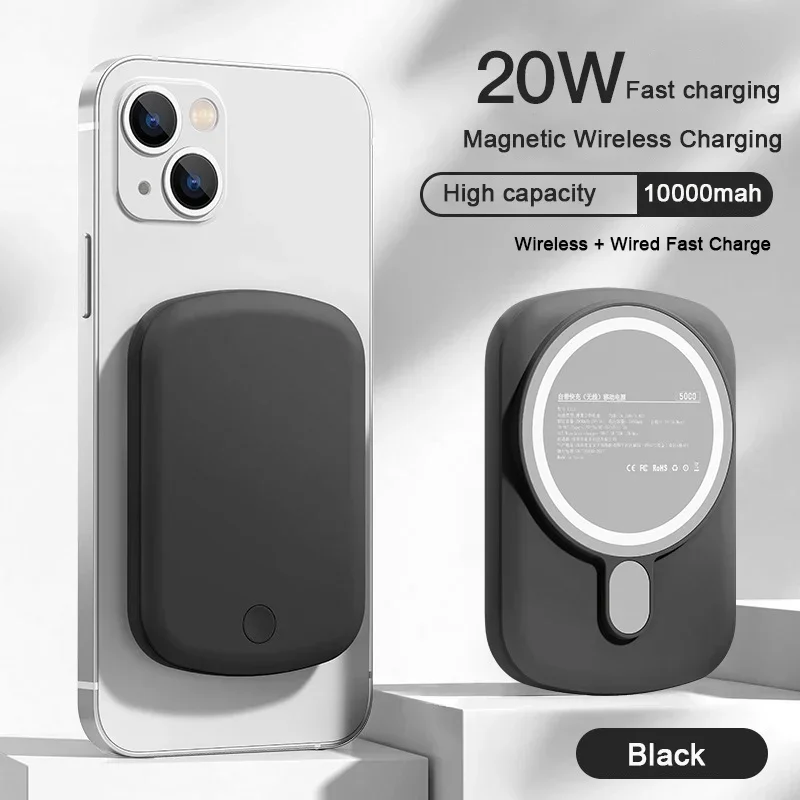 

Original Magnetic Wireless Power Bank 10000mAh Portable Powerbank Type C Fast Charger for iPhone 15 14 13 12Pro Xiaomi14 2025