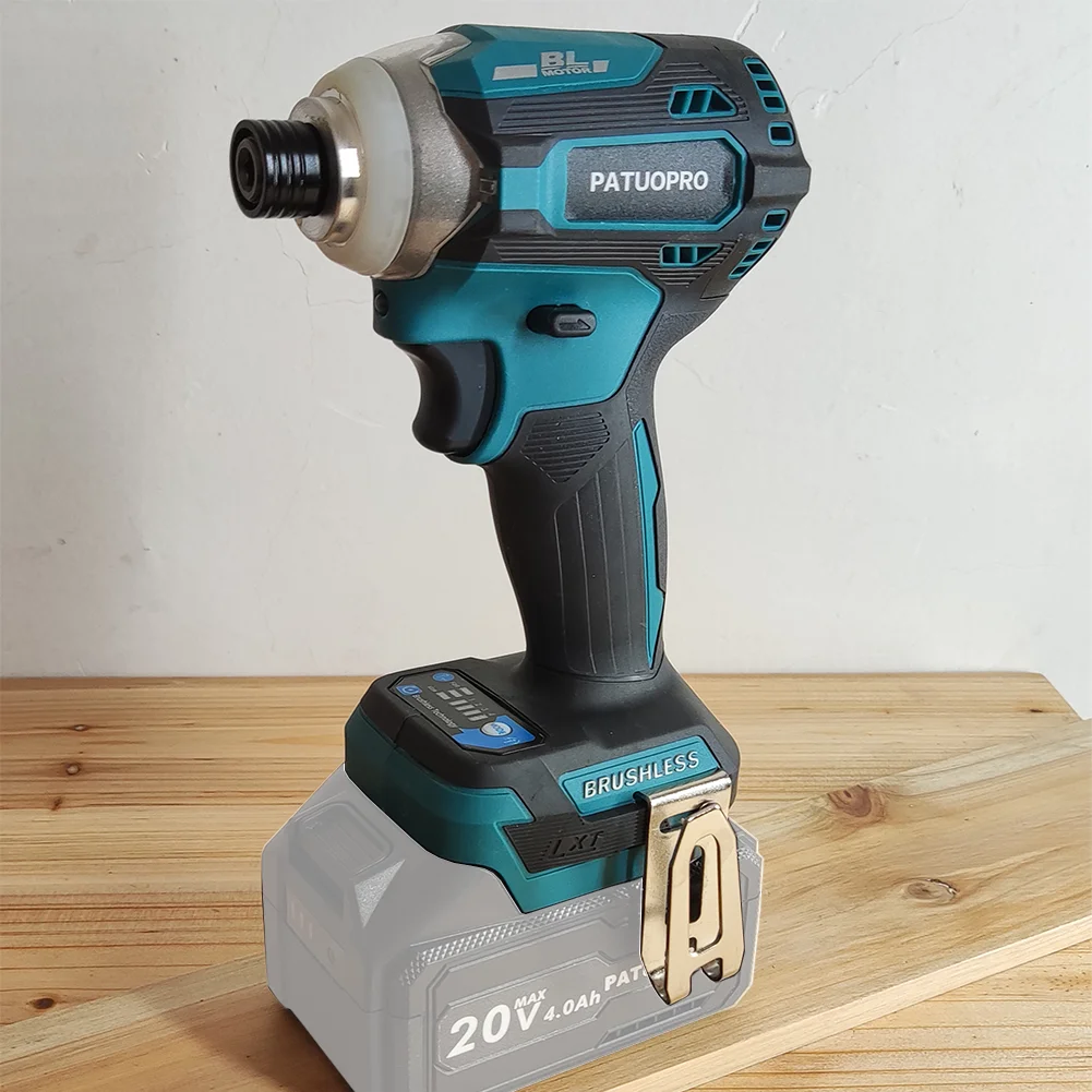 Cordless Brushless Impact Driver Kit Electric Screwdriver 4-Speed 1/4-Inch Hex 3-LED Light for Makita 18v Battery(No Battery)