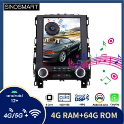 Sinosmart System Nawigacji GPS w Stylu Tesli dla Renault Megane 4, Samsung QM6, Koleos, Talisman, SM6 (2016-2020) - Ekran IPS/QLED