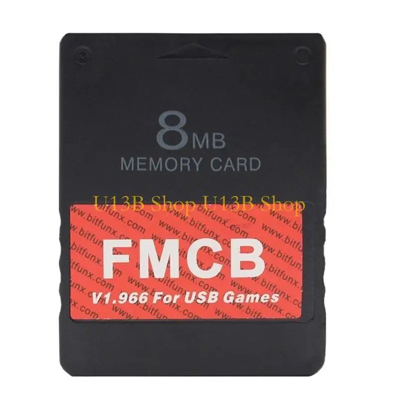 U13B FMCB v1.966 การ์ดหน่วยความจำการ์ดแฟลชแท่งอะแดปเตอร์สำหรับคอนโซลวิดีโอเกม PS1