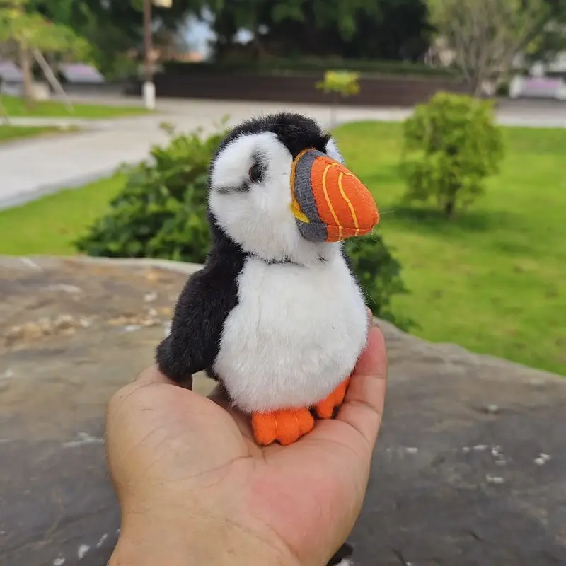 Cute puffin pendant doll plush small puffin toys arctic puffin doll for male girlfriend mini gift H11cm