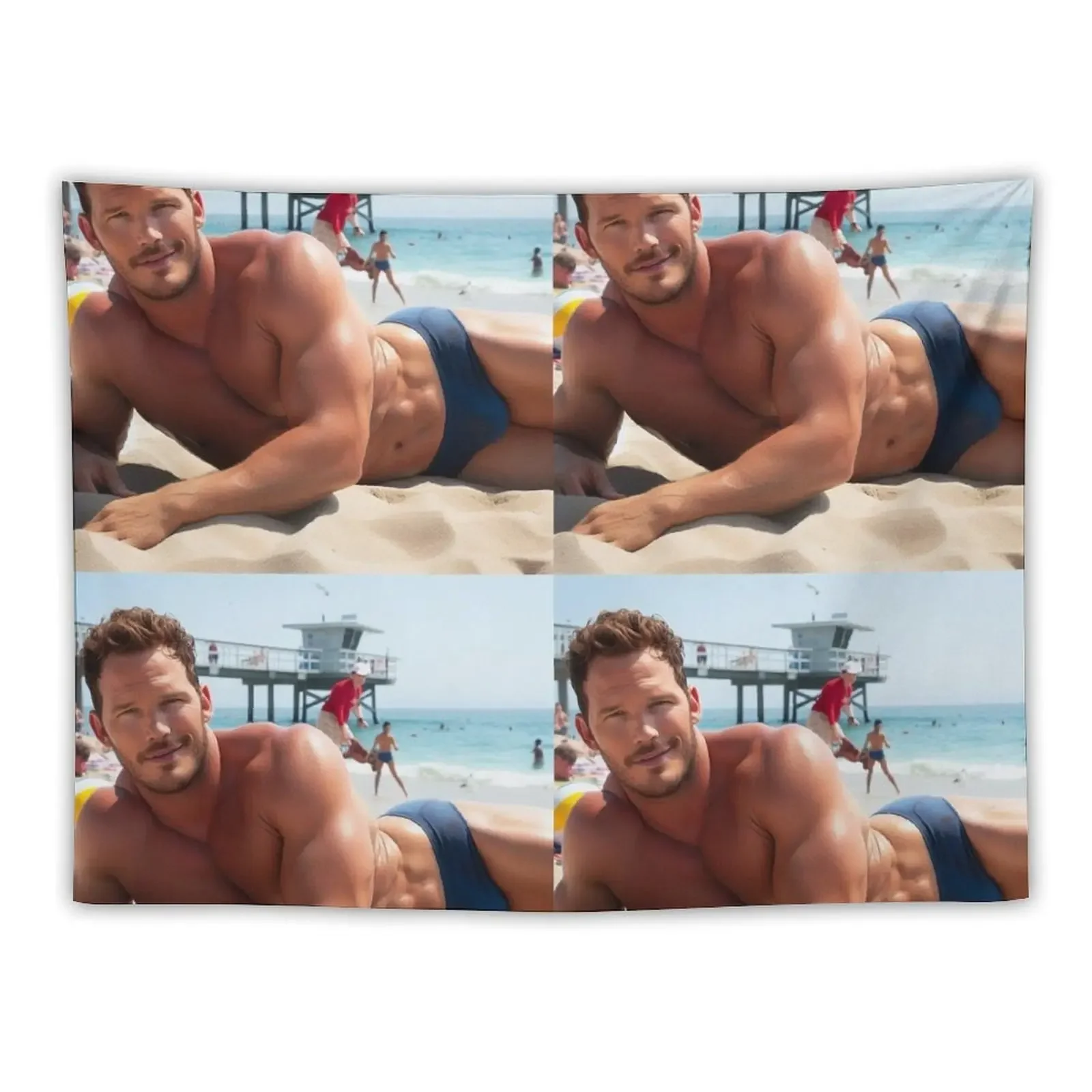 

chris pratt summer Tapestry Cute Decor Decoration Bedroom On The Wall Outdoor Decor Tapestry