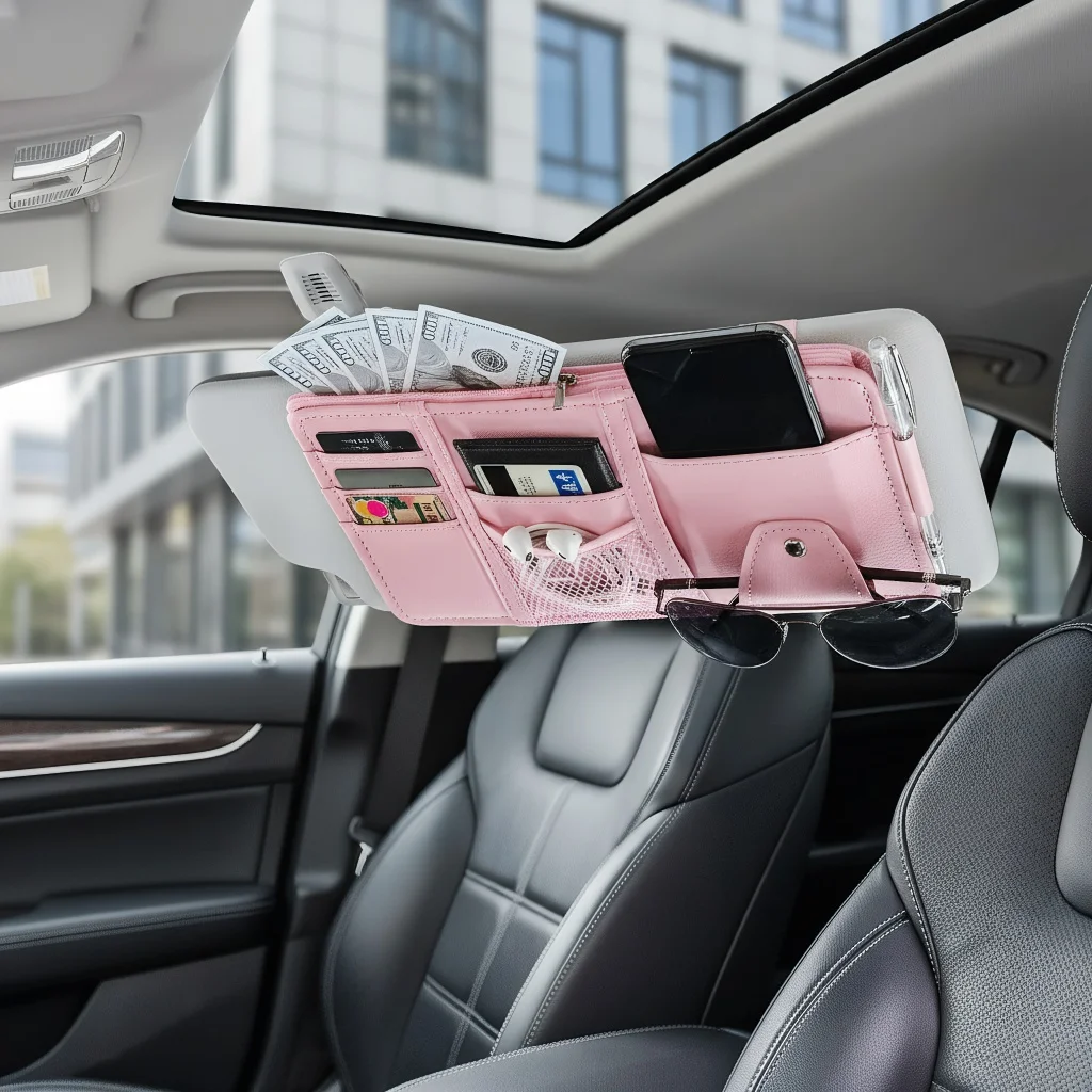 

Органайзер для автомобильного козырька — держатель для солнцезащитных очков, аксессуары для козырька для интерьера грузовиков