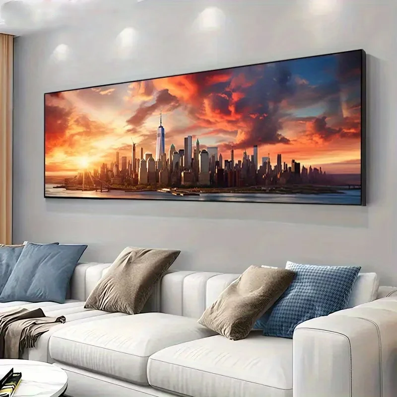 

Алмазная мозаика 5D DIY: Вечерний пейзаж с звездным небом и архитектурой, полная квадратная/круглая вышивка, алмазная живопись