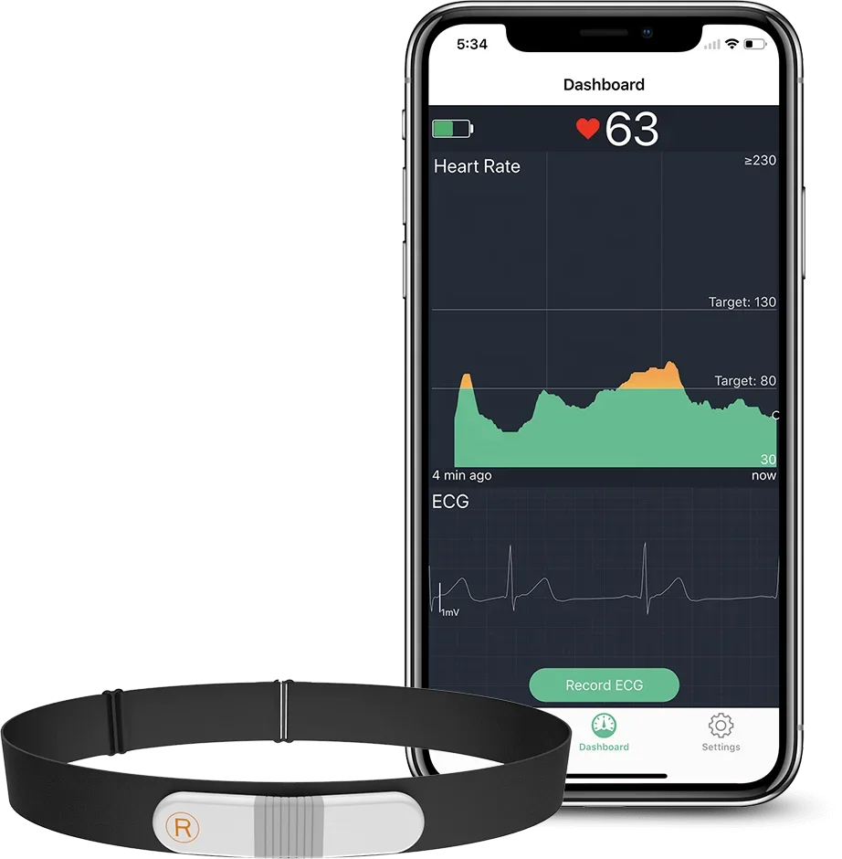 Wellue VisualBeat Smart Phone Bluetooth Heart Rate Monitor Chest Strap Heart Rate Monitor