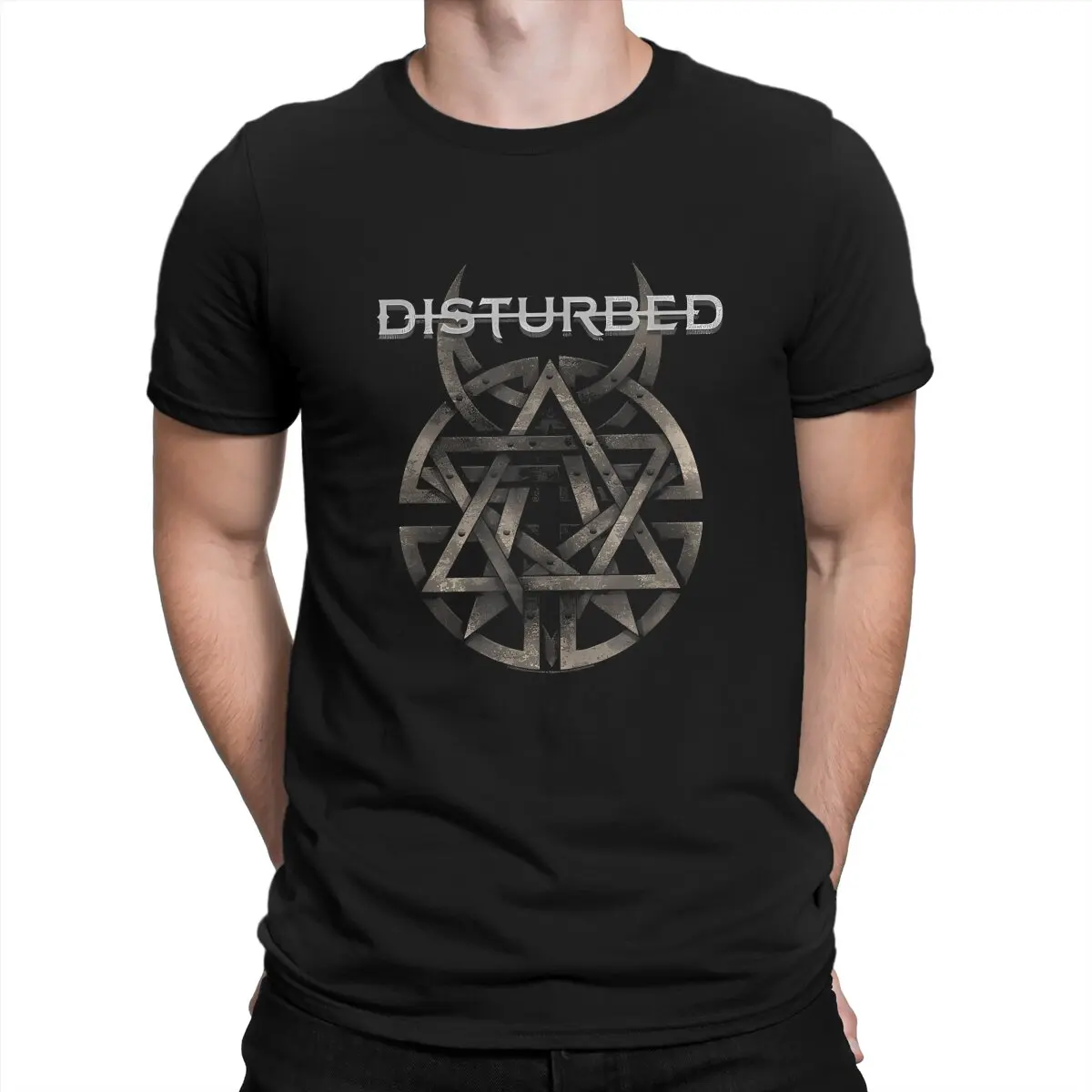 Hipster LOGO T-Shirt Men O Neck T Shirts Disturbed Short Sleeve Tees Gift Idea Clothing