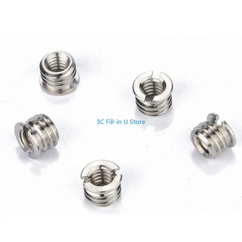G8TA Multipurpose Tool Less Camera Mount Adapter Nut 1/4 Inch to 3/8 Inch Conversion Suitable for Photography Equipment 5pcs