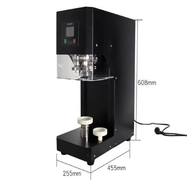 Automatic Non-rotating Sealer Beverage Bottle Plastic Soda Can Sealer Tin Can Seamer Boba Milk Tea Can Closing Sealing Machine