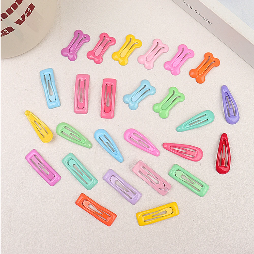 8Pcs Girls Hair Clips BB Candy Color Dripping Hair Clip Cute Princess Barrette Korean Hairpins Headdres Hair Accessories Jewelry