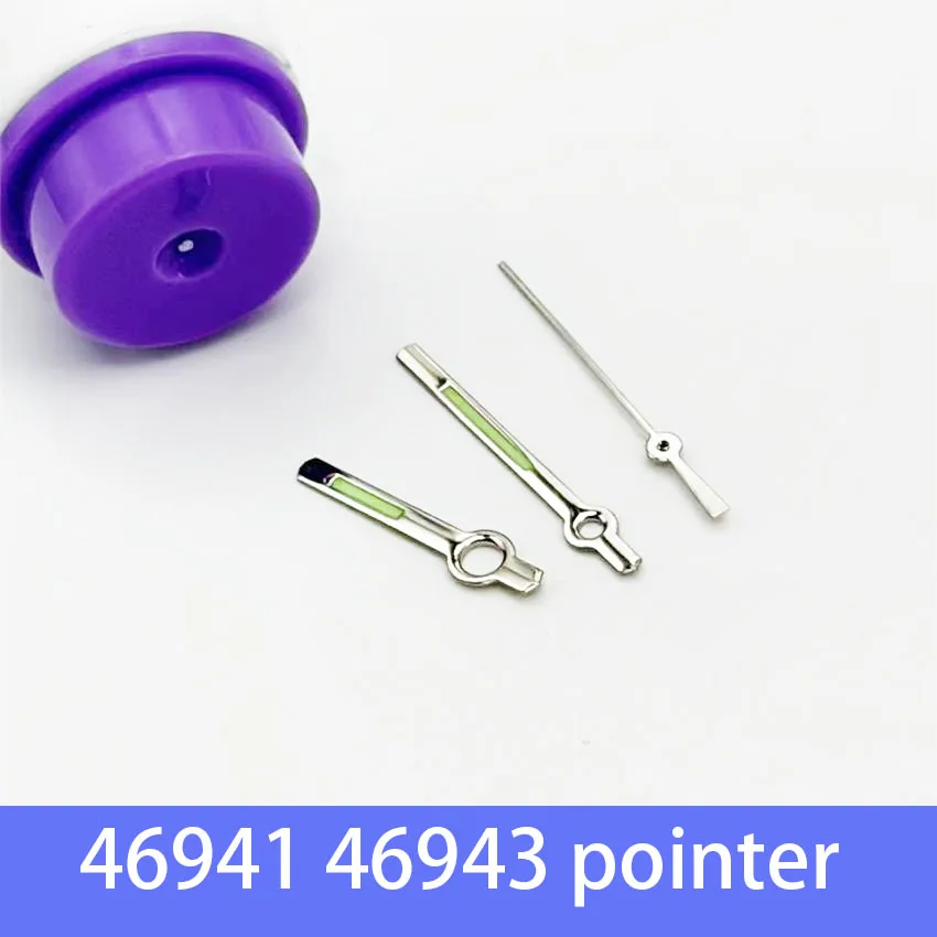 1 set Silvery Luminous Pointer Watch Accessories for 46941 46943 Mechanical Movement - Hour Minute Second Three Needle Parts