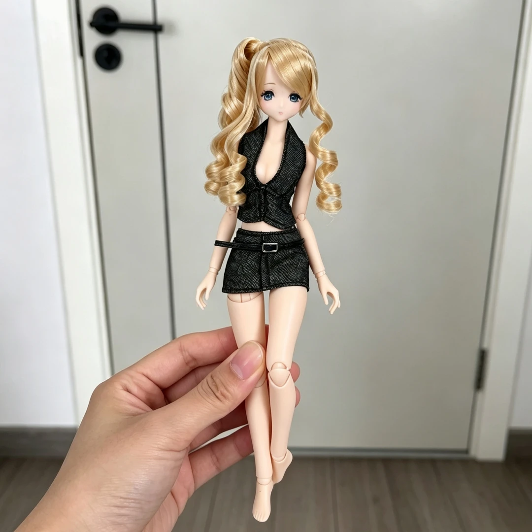 For Azone M Spice Girl Vest Suit For Monster High Generation 3 1/6 BJD Mix Angel Ob22 OB24 Doll Clothes Dress Up Accessories