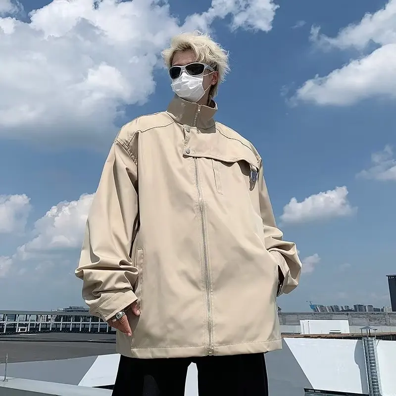 Autumn Winter Large Size Men's Flight Jaet Street Sle Design Functional Coat High Street Trend 250 Pou Casual Outerwear