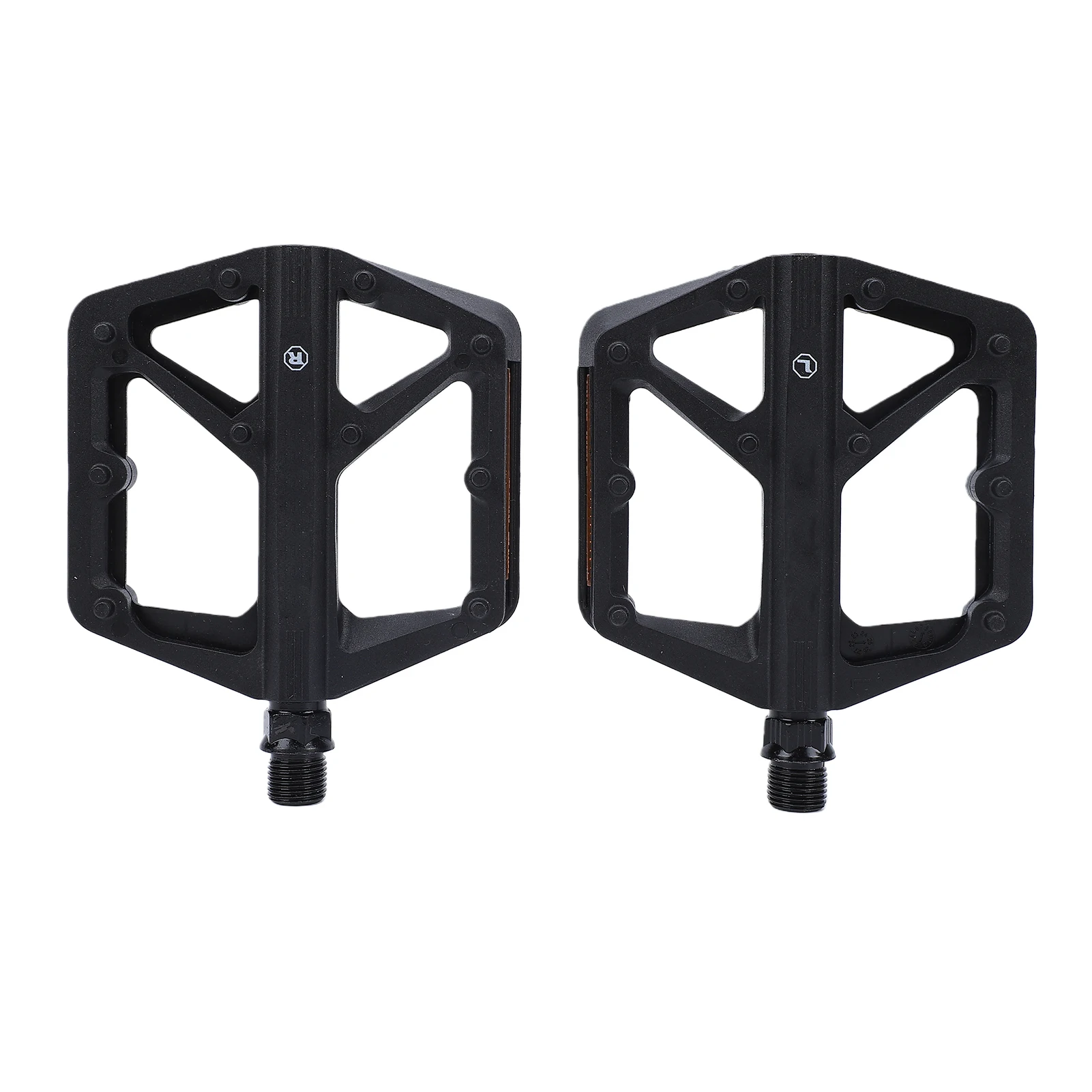 

Велосипедные педали для шоссейных велосипедов, нейлоновые, нескользящие, с широкой платформой, 20 шипов, двойные подшипники DU, светоотражающие, для горных и шоссейных велосипедов