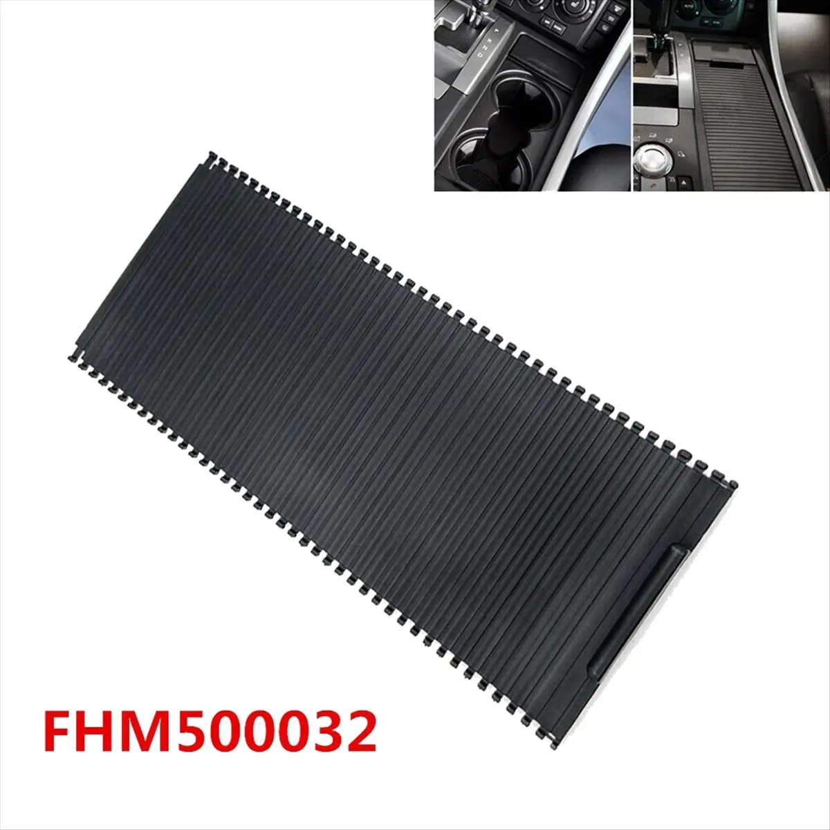 #91Y For Land Rover Center Console Cup Holder Cover Sliding Roller Blind,Cup Holder Sliding Roller,(ABS)