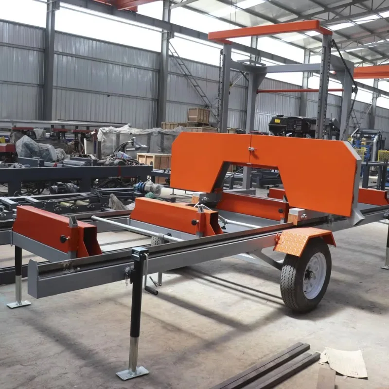 

Sawmill-world Heavy Duty Horizontal Band Saw 37kW Power 380V Voltage 4500kg Weight High Safety Level