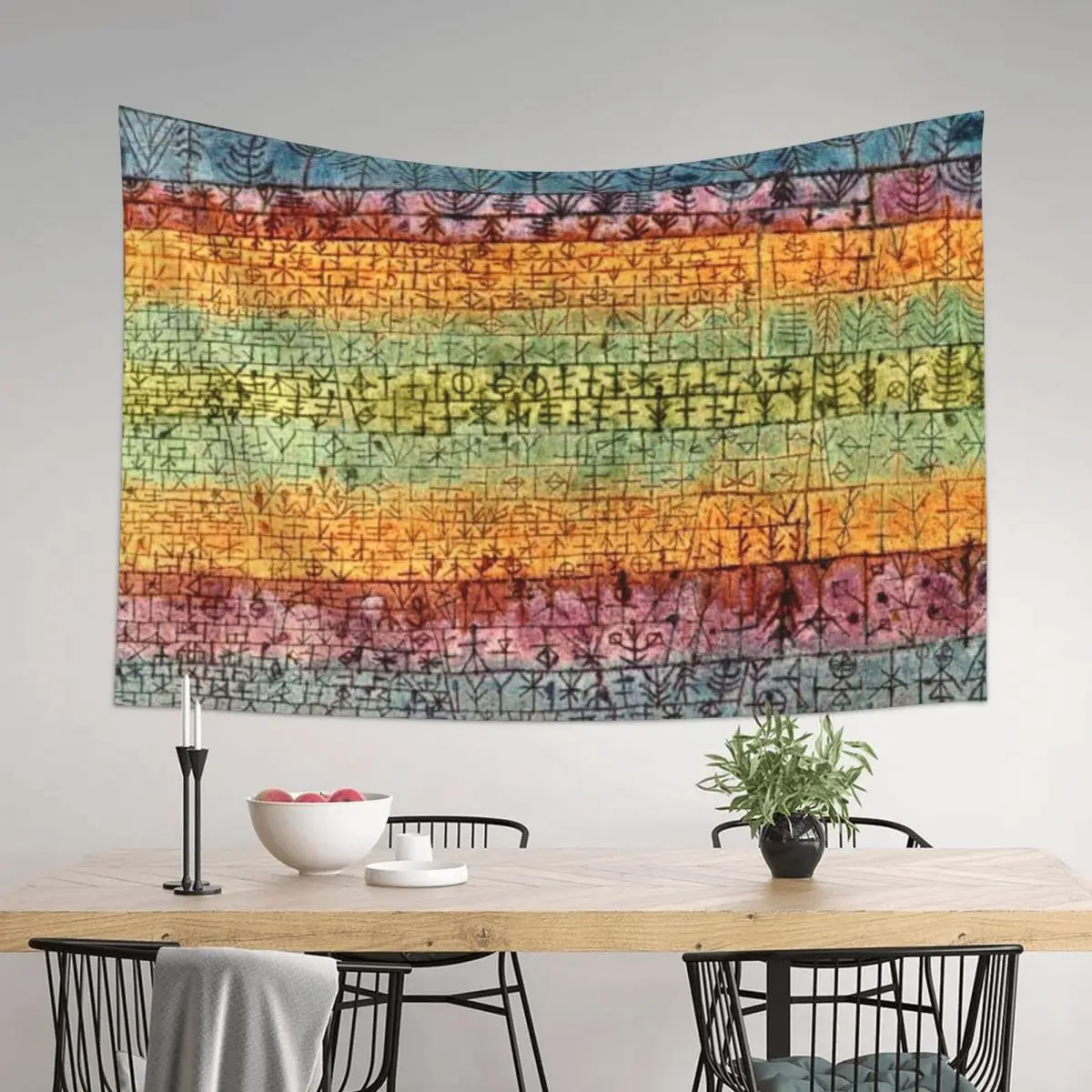

Paul Klee artwork, Tree Nursery Tapestry Room Decor Decorations For Room Decoration Aesthetic Tapestry