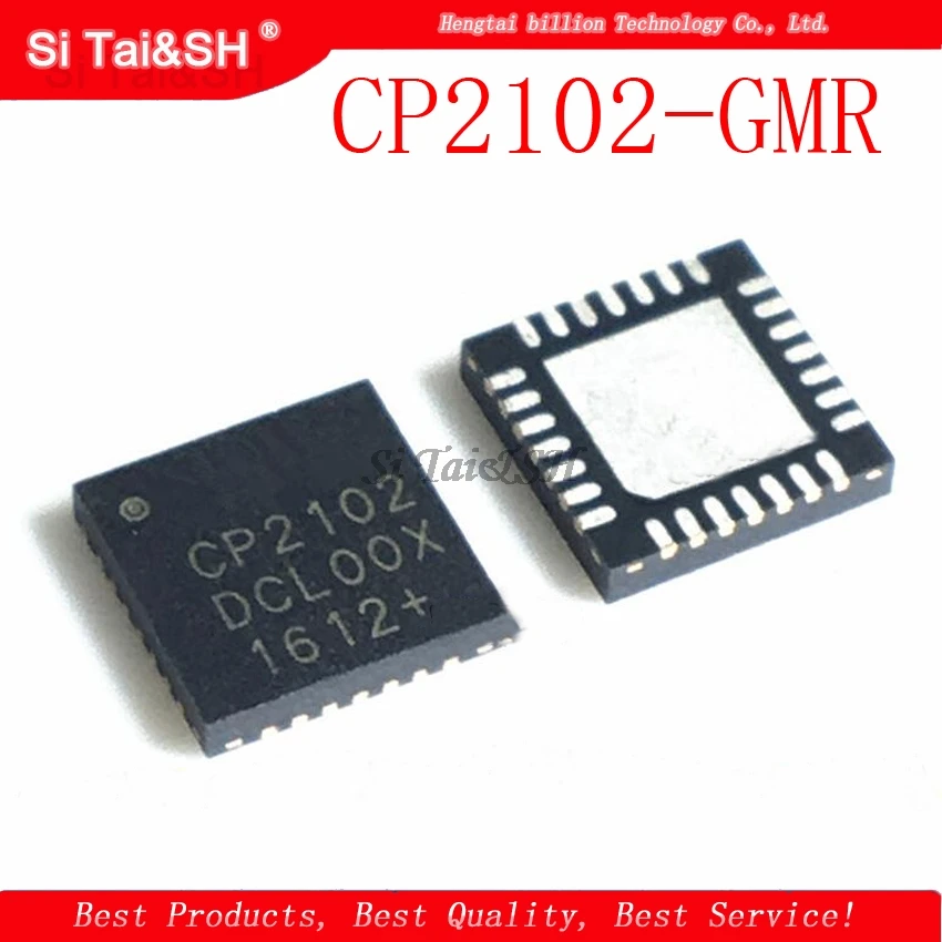 5pcs/lot CP2102-GMR CP2102 QFN-28 CH9102X  CP2102 （CH9102X=CP2102）