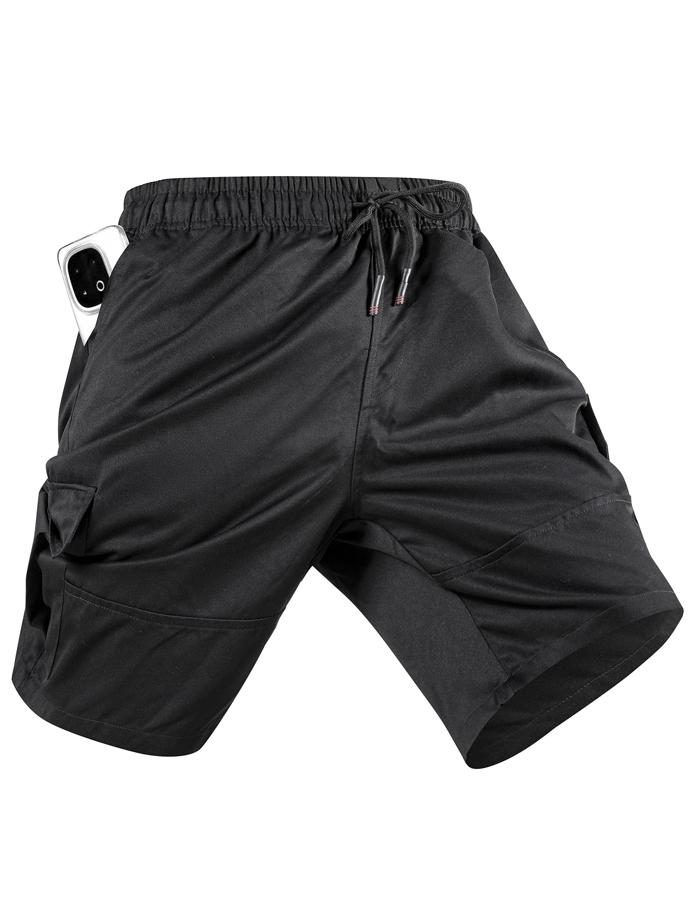Men's Tactical Cargo Shorts Summer Casual Jogging Short Pants Solid Color Multi-pocket Sports Short Fashion Daily Work Trousers