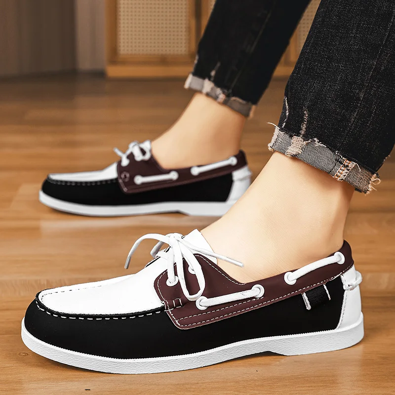 Zapatos Doudou Zapatos casuales Zapatos sociales para hombres Zapatos para conducir Tallas grandes de moda El diseño retro es comodidad moderna y versátil