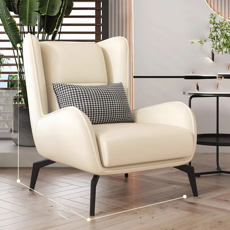 

Nordic Lazy Living Room Chairs Designer Single Modern Luxury Living Room Chairs Vintage White Sillon Individual Home Furniture