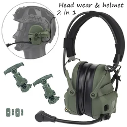 GEN 6 DulMédiateur set Casque antibruit sans cueillette pour casque monté sur la tête 2 en 1 OPS Core coque et M-LOK Team Wendy