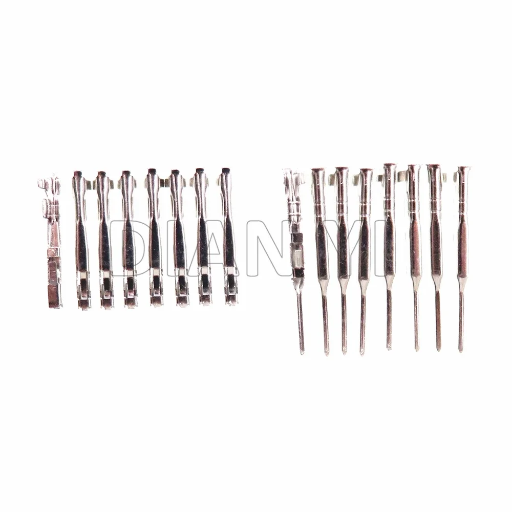 1 Set Konektor Kabel Pria Wanita Mobil Perakitan AC 8 Arah dengan Kabel MX34008SF1 Miniatur Soket Terbuka Arus Rendah Otomatis