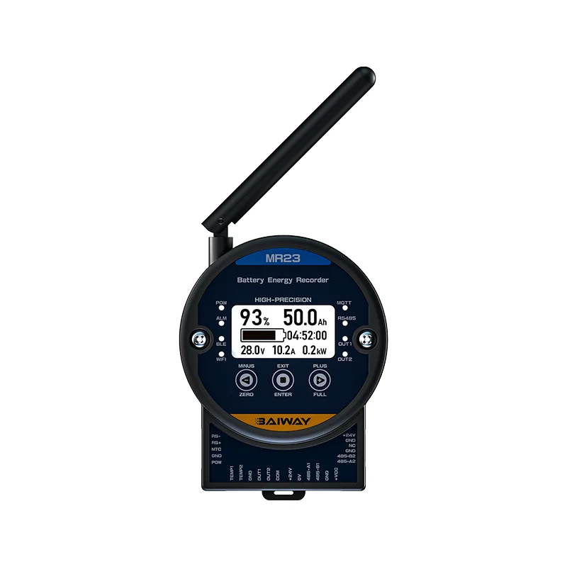 BW-MR23 WIFI 4G BT Battery Capacity Indicator Battery Load Tester Digital Solar Battery Tester Monitor Indicator Sampling Module