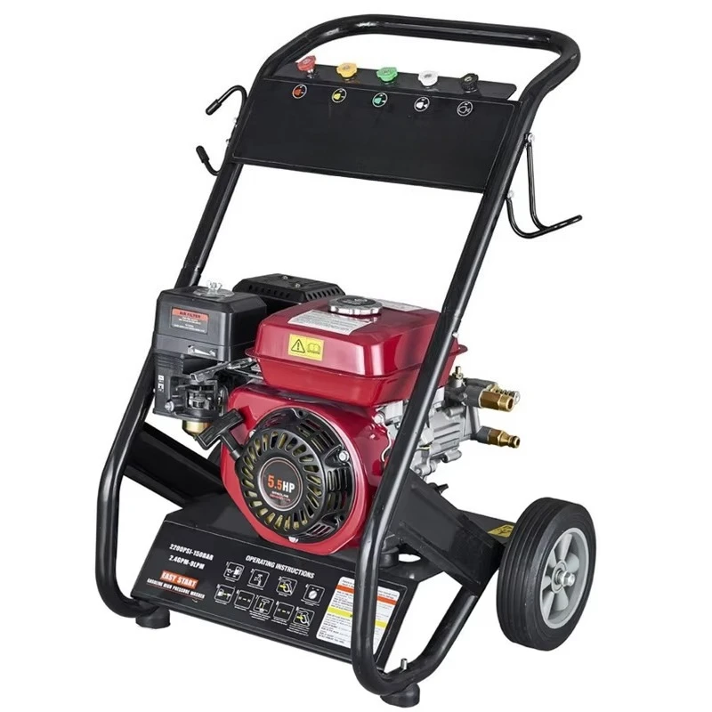 Applicable to 6.5 HP Petrol High-Pressure Washer, 150 Bar High-Pressure Jet Washer—For Cleaning Cars, Walls, and Floors 8LPM