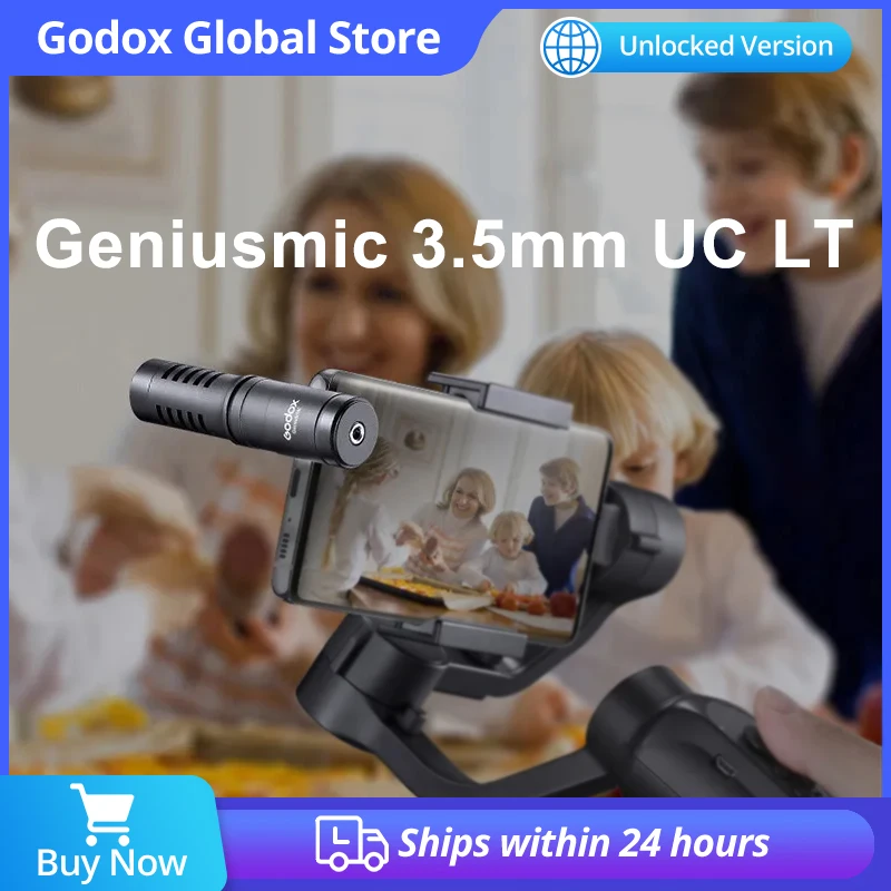 

Микрофон направленного звучания Godox Geniusmic 3.5mm UC LT Super Hearted для мобильных устройств и прямых трансляций