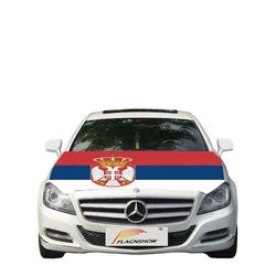 Free Size stretch fabric Serbia Flag car cover