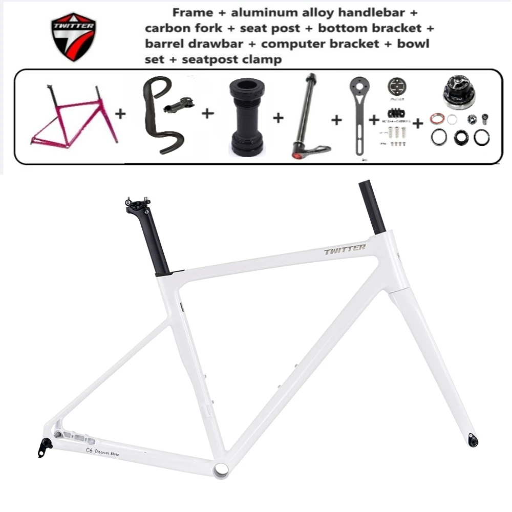 Twitter C6 Aluminum Road Bike Frame 41-54cm