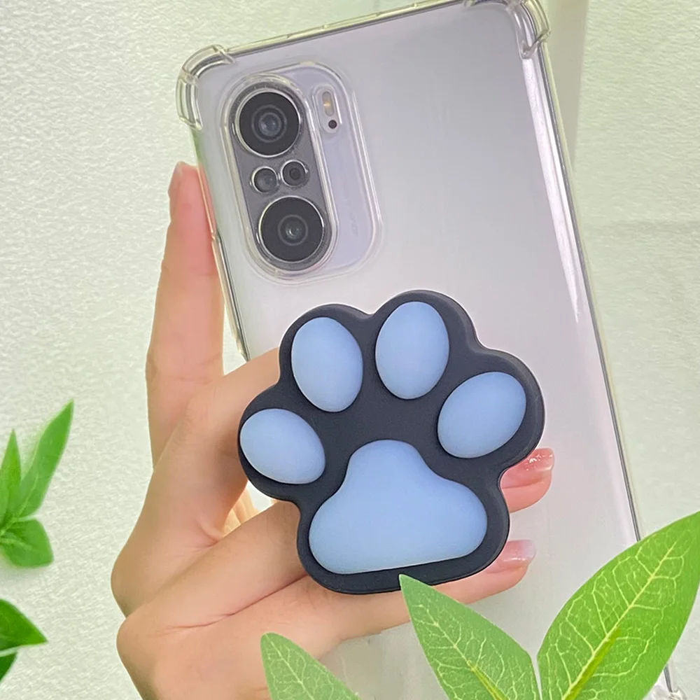 Simpatico supporto pieghevole per telefono tascabile con presa Tok Cat's Clawr Grip per IPhone 15 14 13 Pro Max Staffa di supporto per anello da dito