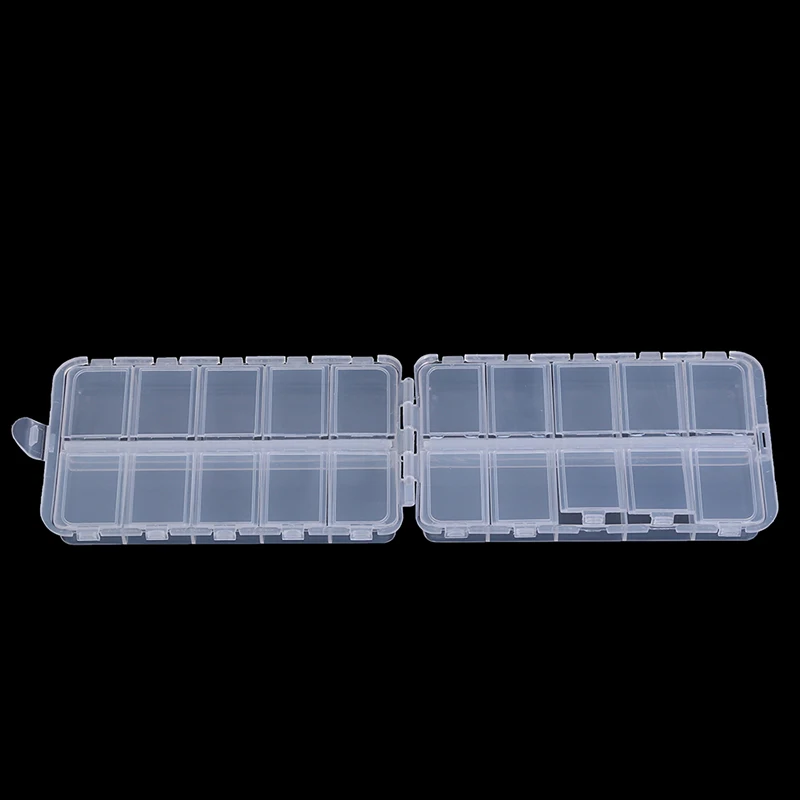 16.6*9.7*4.1cm Plastic 20 Compartments Fishing Tackle Box for Fishing Lures Baits Hooks Storage Case