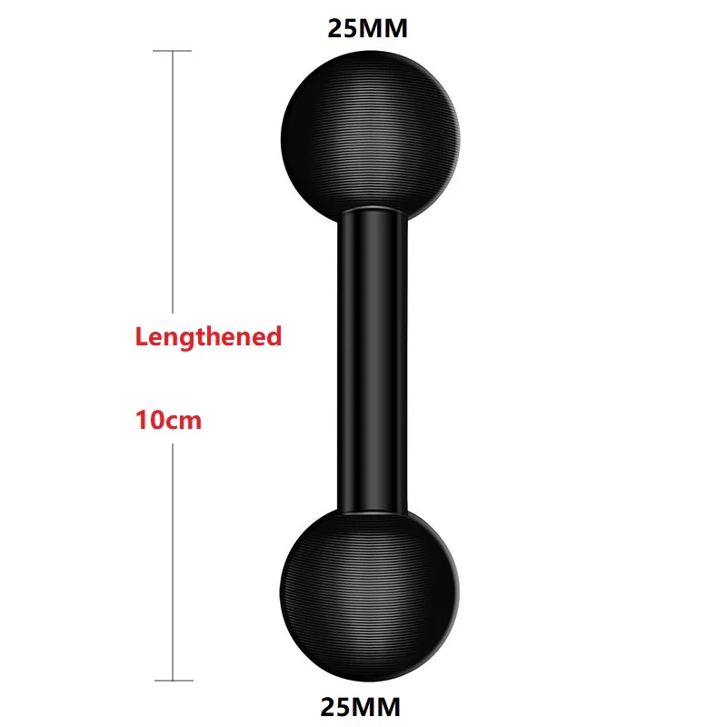 Double Ball Mount Adapter 1 Inch To 25mm/17mm/20mm Composite Extension Ball for Standard Dual Ball Socket Mount Accessroeies