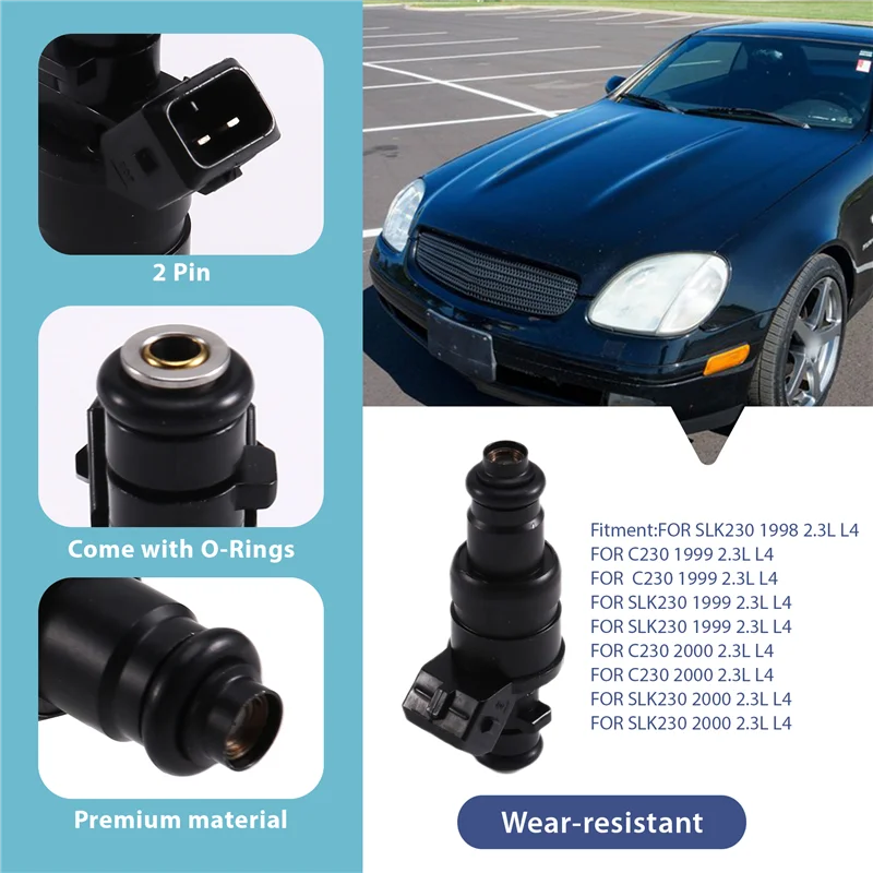 

0000788123 Fuel Injector Nozzle 4Pcs/Lot For Mercedes-Benz SLK230 C230 2.3L L4 1998-2000