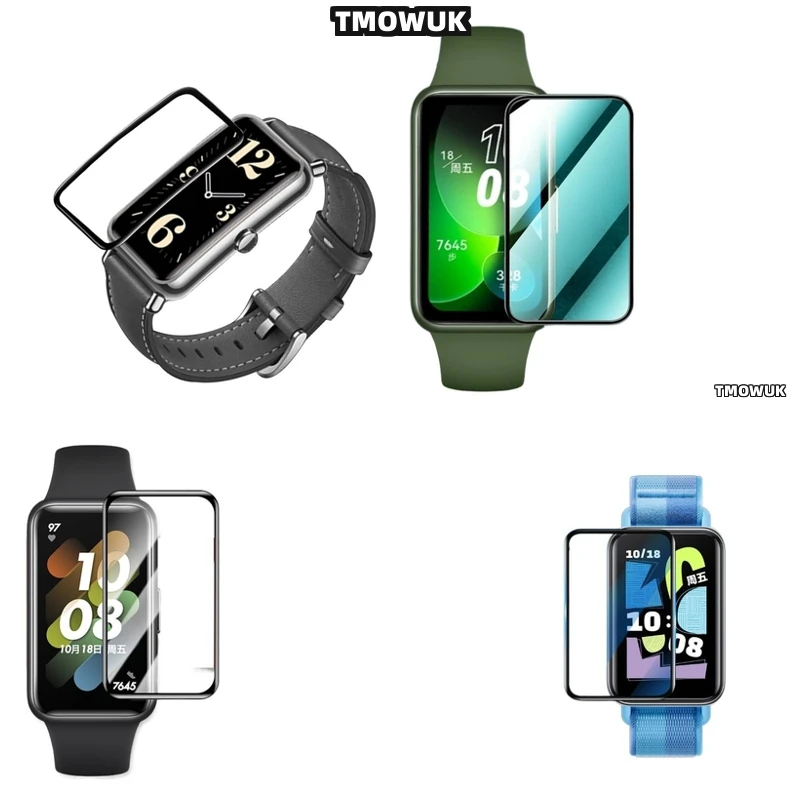 

For Huawei Band 6 7 8 9 10 B6 B7 Watch D2 Fit 3 4 Pro Special Edition - Self - Healing Anti - Fingerprint Soft Flexible Screen P