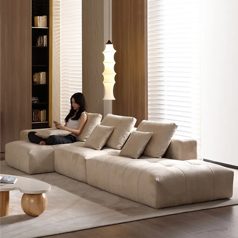 Customizable pixel sofa original replica Italian minimalist large apartment living room fabric combination module sofa