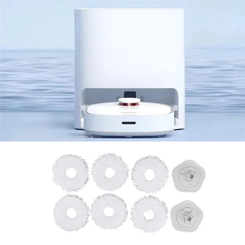 SANQ 진공 청소기 걸레 천, Dreame Bot W10/W10 Pro 스위핑 로봇 교체 액세스 용 홀더가있는 걸레 패드 교체