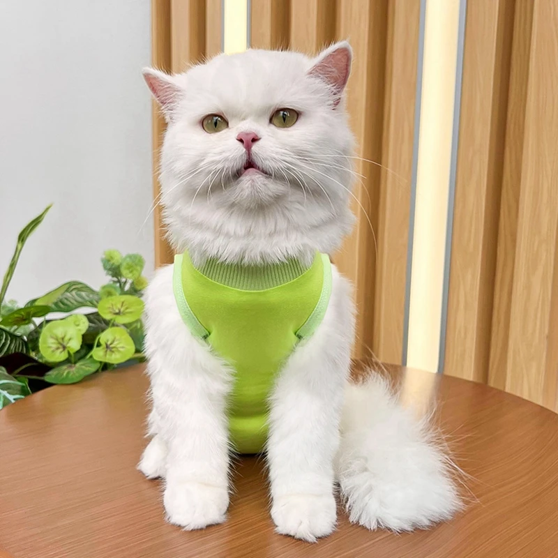 Cat Weaning Suit Anti-licking Recovery Care Clothes After Surgery Puppy Kitten Jumpsuit Cat Sterilizations Suit Pet Vest Outfits